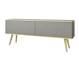 szafka-oro-stolik-telewizyjny-na-zlotych-nogach-ryflowana-oro-135cm-szara