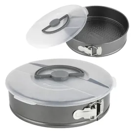 porzadna-zamykana-tortownica-z-pokrywa-26-cm-nieprzywierajaca-stal-weglowa