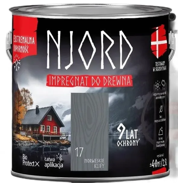 Impregnat do drewna Njord norweskie klify 5 l