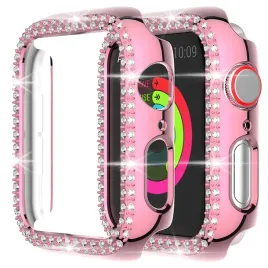 etui-diamond-apple-watch-44mm-bez-szkla-rozowe