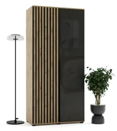 szafa-uchylna-dwudrzwiowa-na-wymiar-nola-100x255-garderoba-lacobel-lamele
