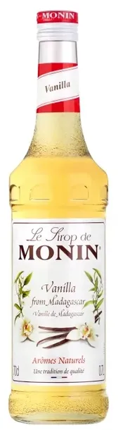 Monin Syrop smakowy barmański Wanilia z Madagaskaru 700 ml do kawy Vanilla