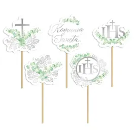 toppery-na-tort-komunijny-eukaliptus-srebrny