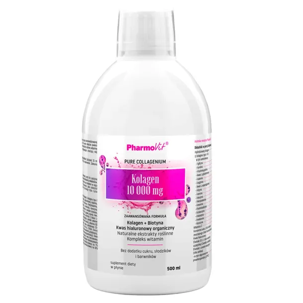 Pharmovit Kolagen 10000 mg Zaawansowana formuła Biotyna Kwas hialuronowy