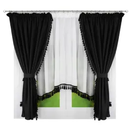 komplet-z-fredzelkami-firana-biala-boho-czarny