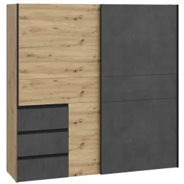 szafa-przesuwna-z-szufladami-200-cm-szerokosci-do-sypialni-na-ubrania-loft
