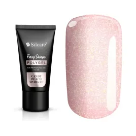 silcare-akrylozel-polygel-acrylgel-uv-led-easy-shape-candy-peach-sparkle30g