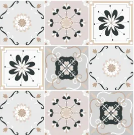 naklejki-na-plytki-w-kuchni-lazience-arabski-wzor-kwiaty-bezowe-30x30-cm
