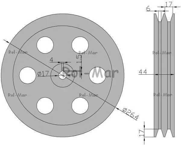 kolo-pasowe-pompy-hydraulicznej-bizon-producent-czesci-rolmar