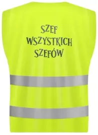 zolta-kamizelka-odblaskowa-szef-wszystkich-szefow-prezent-urodziny-impreza