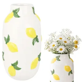 wazon-ceramiczny-dekoracyjny-cytryny-ozdobny-29cm-bialy-na-kwiaty-prezent