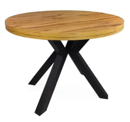 stol-okragly-metalowe-nogi-czarne-x-dab-craft-o100-rozkladany-do-200-cm