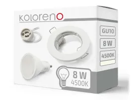 zestaw-oprawa-halogenowa-stala-biala-zarowka-led-8w-gu10-4500k