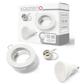 zestaw-oprawa-halogenowa-stala-biala-zarowka-led-10w-gu10-4500k