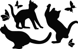 naklejka-na-sciane-koty-i-motyle-kotki-62-x-100-cm