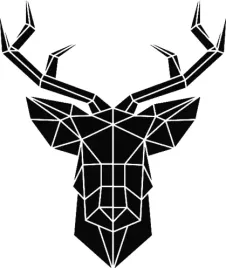 naklejka-na-sciane-jelen-geometryczny-50x42-cm