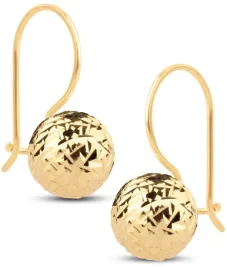 piekne-zlote-kolczyki-diamentowane-wiszace-kulki-kuleczki-7-mm-14kt