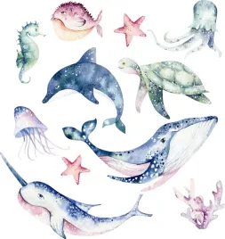 naklejki-zestaw-ocean-morze-delfin-sciane-dzieci-s