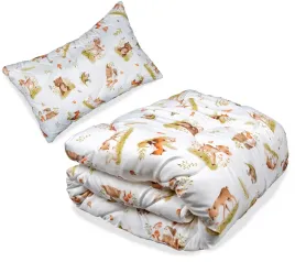 komplet-dzieciecy-100x135-40x60-caloroczny-zwierzeta-las-antyalergiczny