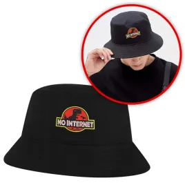 smieszny-kapelusz-rybacki-bucket-hat-czarny-z-nadrukiem-no-internet