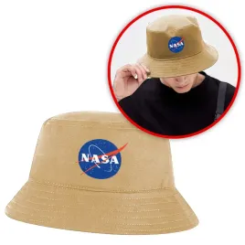 smieszny-kapelusz-rybacki-bucket-hat-bez-khaki-z-nadrukiem-nasa