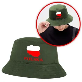 smieszny-kapelusz-rybacki-bucket-hat-zielony-oliwkowy-z-nadrukiem-polska-2