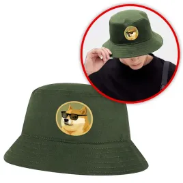 smieszny-kapelusz-rybacki-bucket-hat-zielony-oliwkowy-piesel-doge