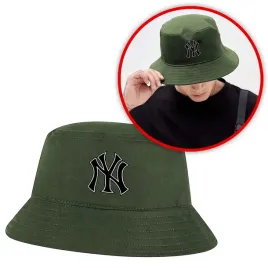 smieszny-kapelusz-rybacki-bucket-hat-zielony-oliwkowy-new-york-yankees