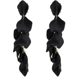 kolczyki-dlugie-akrylowe-platki-czarne-zlote