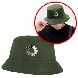 smieszny-kapelusz-rybacki-bucket-hat-zielony-oliwkowy-z-nadrukiem-loading