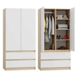 szafa-sonoma-biala-garderoba-duza-na-ubrania-otwierana-szuflady-nowoczesna