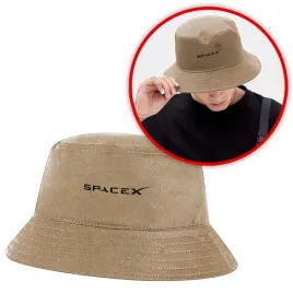 smieszny-kapelusz-rybacki-bucket-hat-bez-khaki-z-nadrukiem-spacex