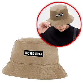 smieszny-kapelusz-rybacki-bucket-hat-bez-khaki-z-nadrukiem-ochrona
