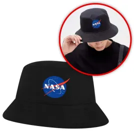 smieszny-kapelusz-rybacki-bucket-hat-czarny-z-nadrukiem-nasa
