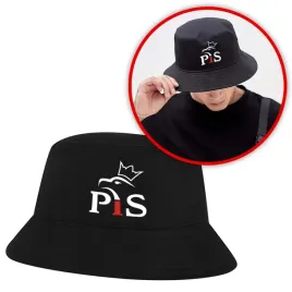 smieszny-kapelusz-rybacki-bucket-hat-czarny-z-nadrukiem-pis