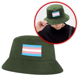 smieszny-kapelusz-rybacki-bucket-hat-zielony-oliwkowy-transgender