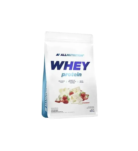 Białko ALLNUTRITION WHEY PROTEIN 2270g biała czekolada-truskawka