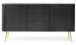 czarna-komoda-168-cm-okragle-boki-frezowane-fronty-nogi-metal-zlote-vella