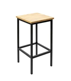 hoker-stolek-barowy-industrialny-metalowy-drewniane-siedzisko-62-cm