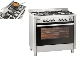 kuchnia-wolnostojaca-gazowo-elektryczna-5-palnikowa-piekarnik-bartscher