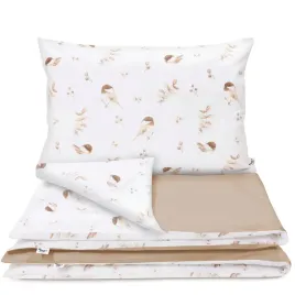 posciel-dziecieca-120x90-lovely-bird-cappucinoposciel-dla-niemowlaka-120x90