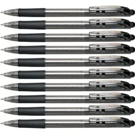 pentel-dlugopis-szkolny-biurowy-automatyczny-bk-417-wow-czarny-10-sztuk