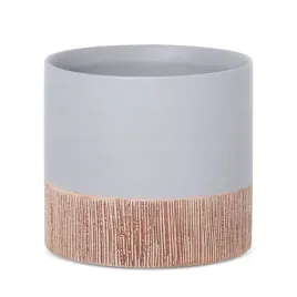 oslonka-ceramiczna-na-donice-kwiaty-mili2-szara-13-cm-dwukolorowa-boho