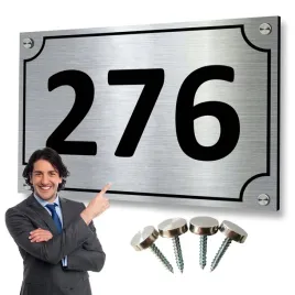 tabliczka-dibond-szczotkowane-aluminium-adres-numer-ulica-srubki-montaz