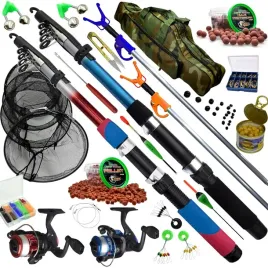 zestaw-wedkarski-2x-wedka-2x-kolowrotek-torba-siatka-podporki-pellet