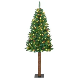 szczupla-choinka-zielony-210-cm-pvc-i-lite-drewno-sosnowe