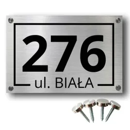 tabliczka-dibond-szczotkowane-aluminium-adres-numer-ulica-srubki-montaz