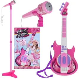 gitara-elektryczna-z-mikrofonem-dla-dzieci-karaoke-zestaw-statyw-instrument