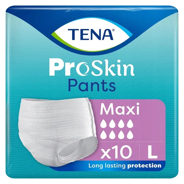 Tena Pants ProSkin Maxi L majtki chłonne dla dorosłych 10 sztuk
