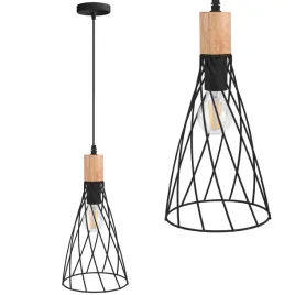 lampa-sufitowa-wiszaca-boho-rustykalna-czarna-drewno-metal